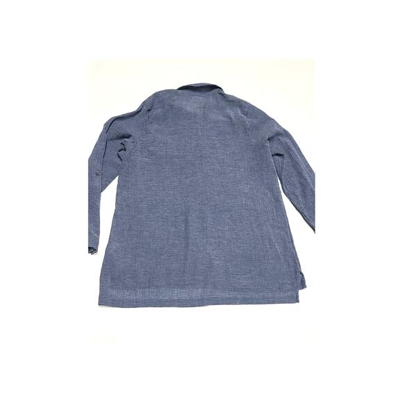 J. Jill medium Missy blue cotton lightweight blouse - Picture 6 of 6
